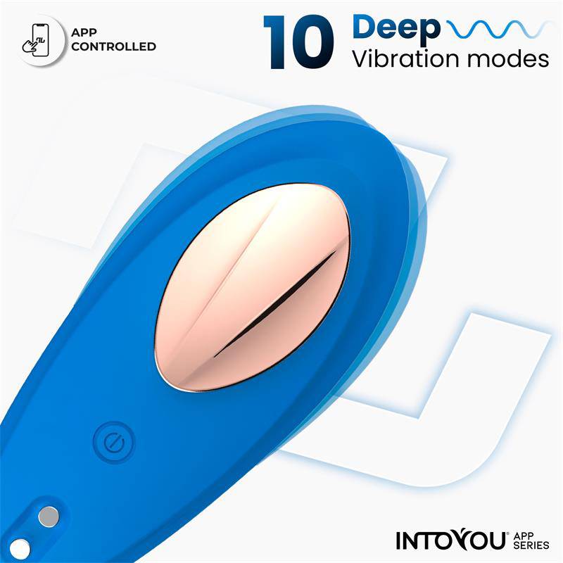 Panty Vibrator with App Silicone Blue