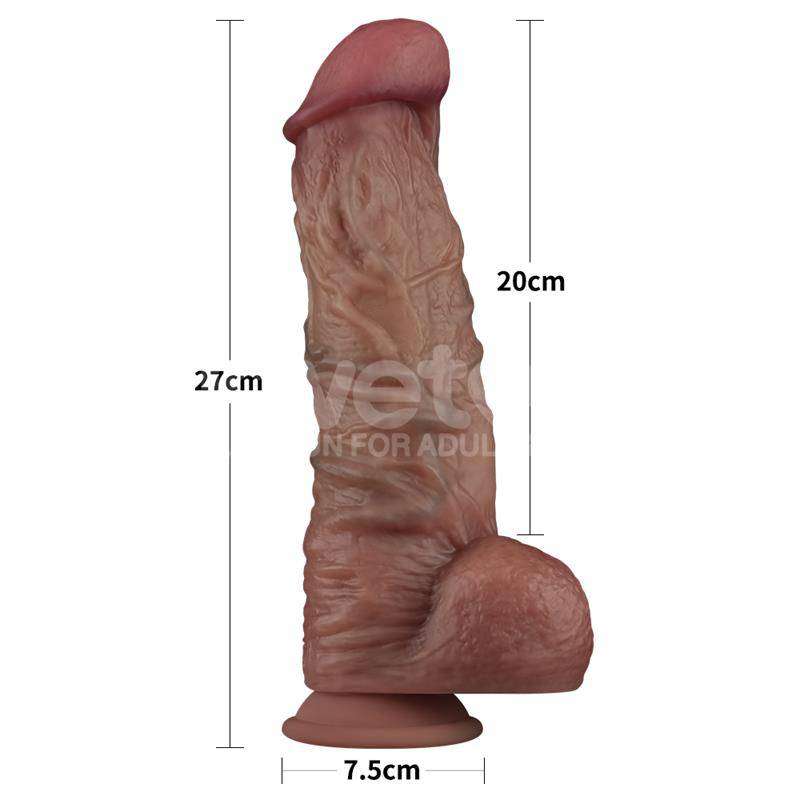 Dildo Dual Layered XXL 105 Black