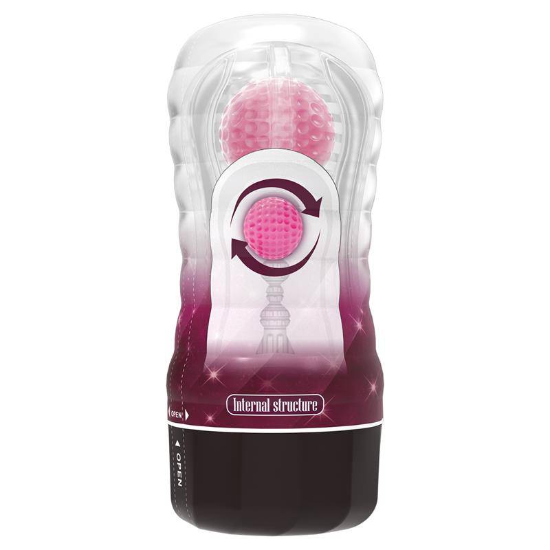 Black Hole Ball Rolling Masturbator Cup Pink
