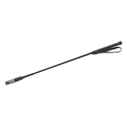 Whip 65 cm premium black leather paddle for BDSM sessions, 65 cm long, ideal for intensified play and exploration of fantasies.