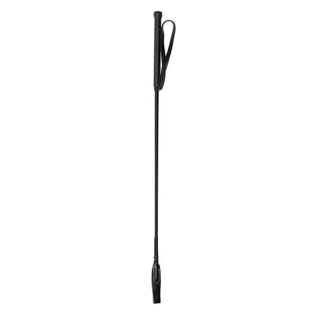 Whip 65 cm black leather paddle for BDSM play, designed for intense exploration and fantasy, 65 cm length, premium leather construction.