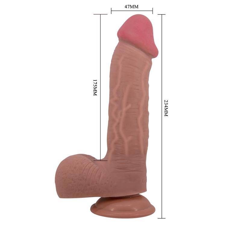 Sliding Skin Solid Dildo 92 Flesh