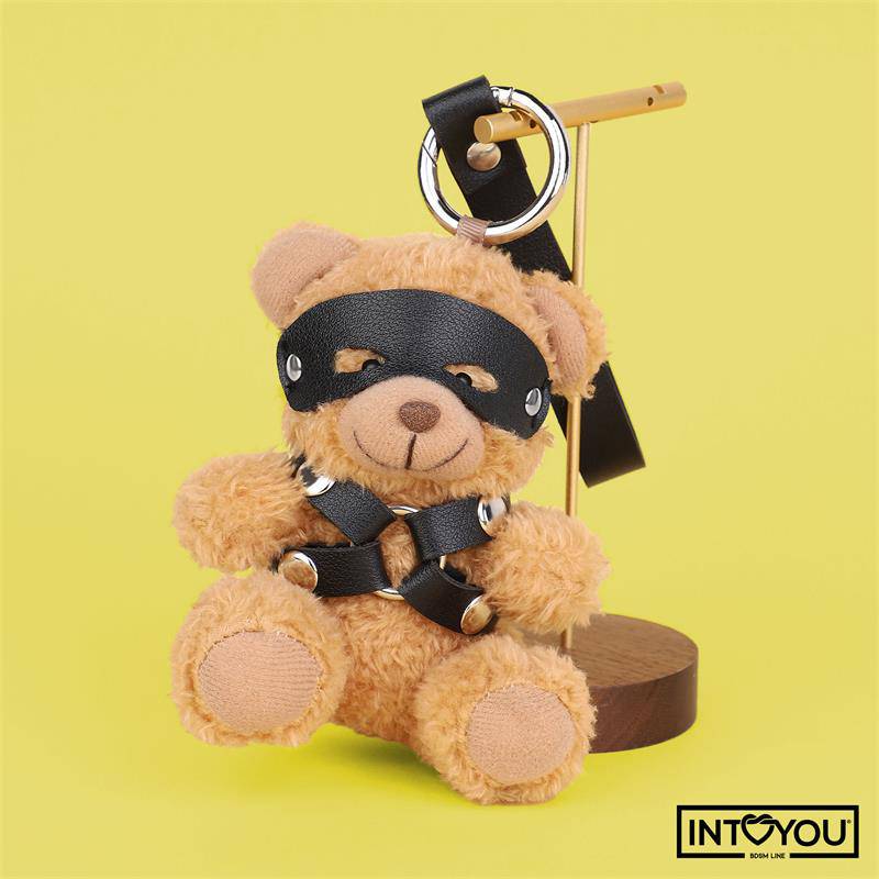 Bearly Keychain BDSM Teddy Bear with Chest Harness