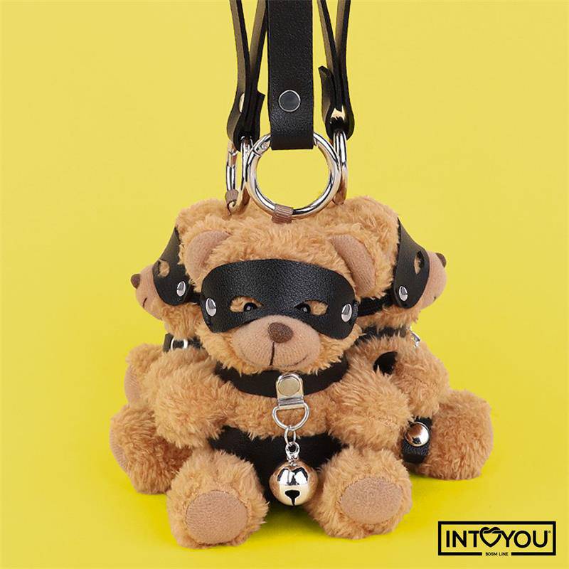 Mimi Keychain BDSM Teddy Bear with Collar and Bell