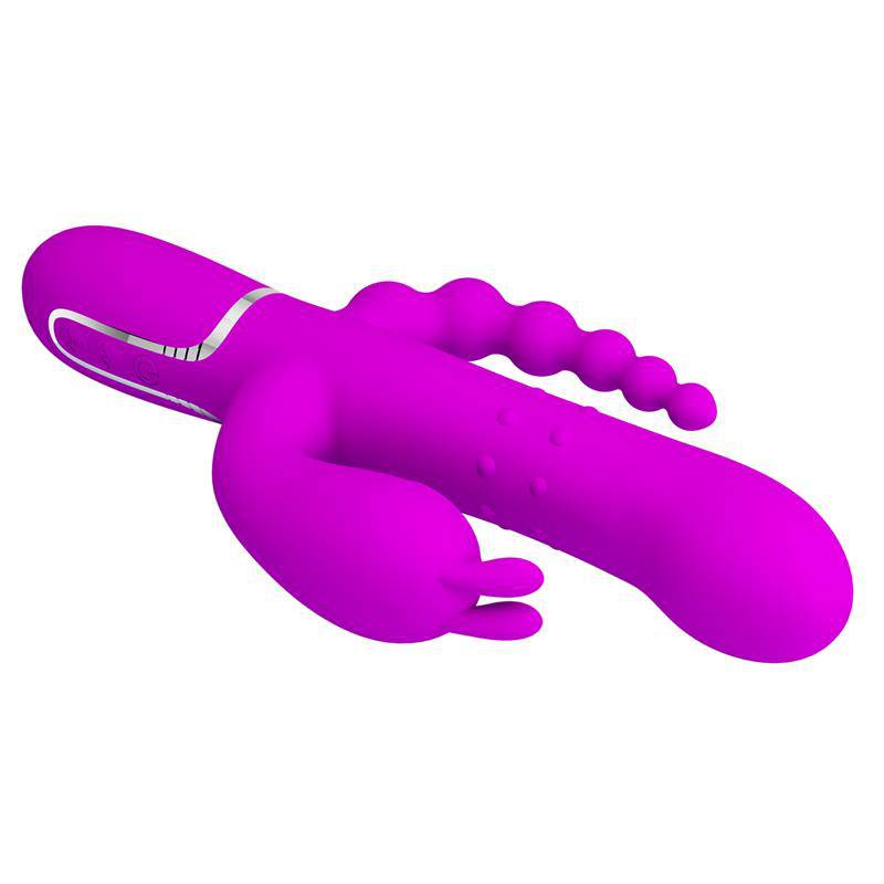 Cammy 4 in 1 Vibe with Rotating Balls and Anal Chain