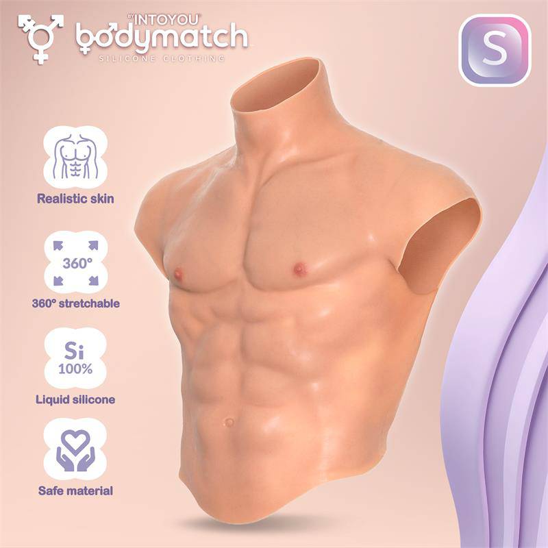 Boomax Hyper Realistic Muscle Suit Liquid Silicone Size S