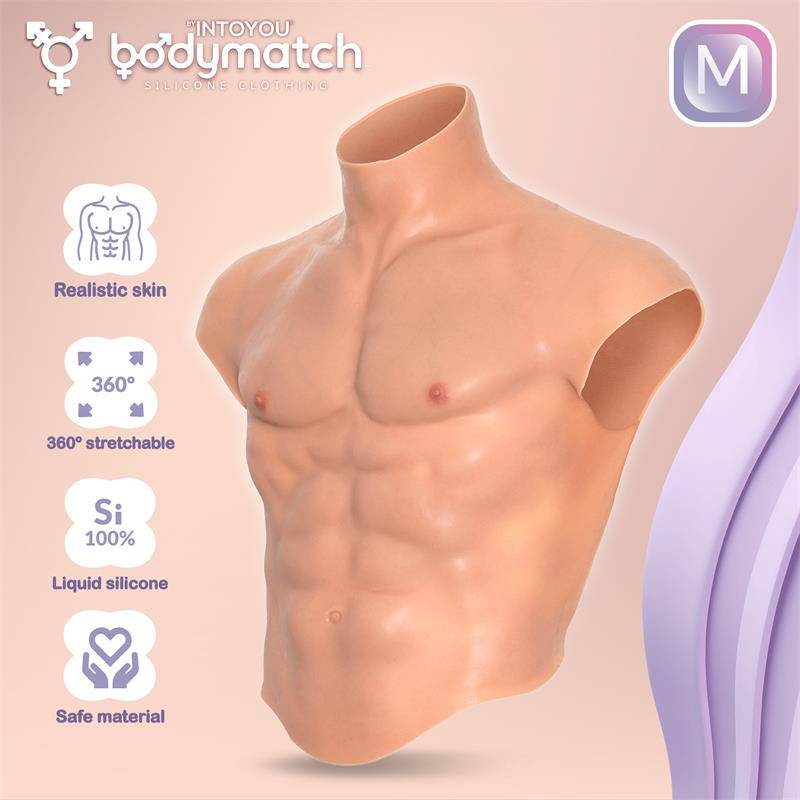 Boomax Hyper Realistic Muscle Suit Liquid Silicone Size M