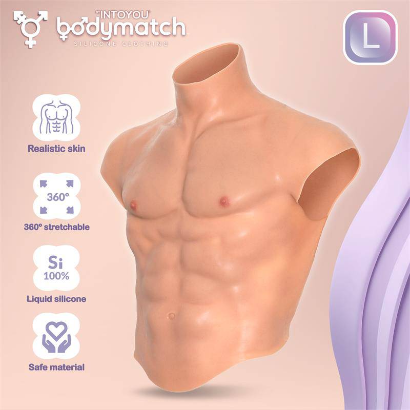 Boomax Hyper Realistic Muscle Suit Liquid Silicone Size L