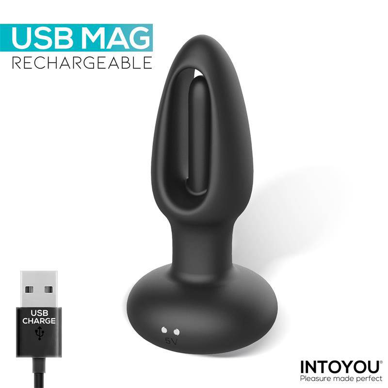 Sasha Vibrating Plug with Flipping Tongue and Remote Control