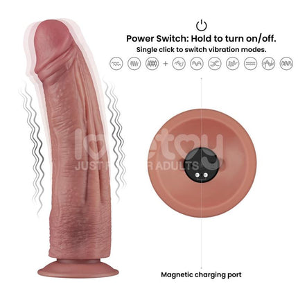 Dual Density Dildo with Vibration 105