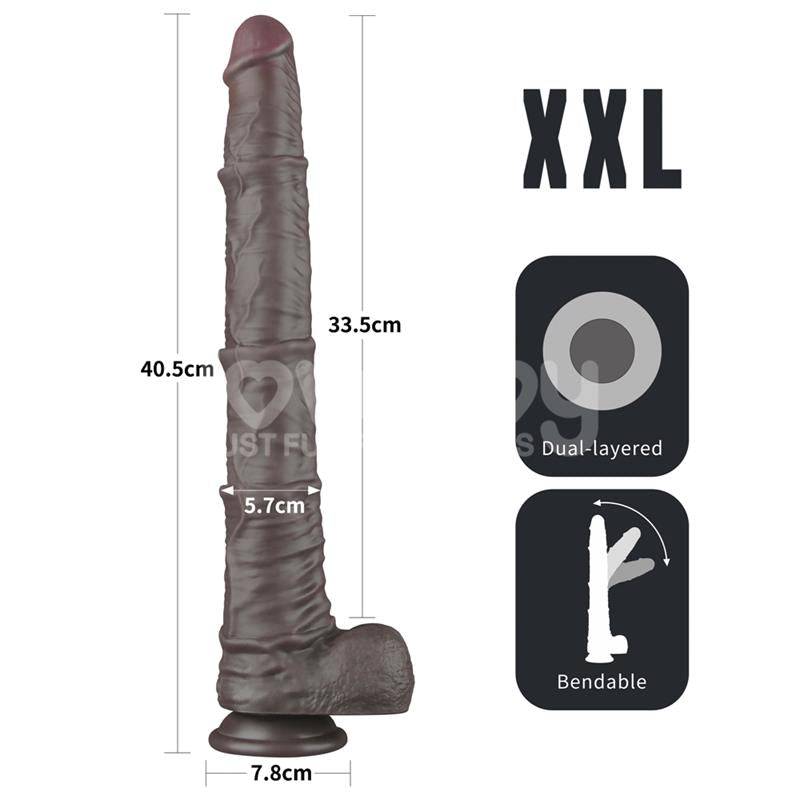 Dual Layered Bendable Dildo XXL 16
