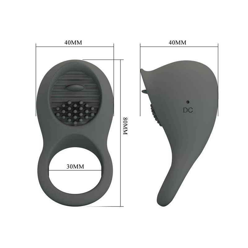 Nimbus Vibrating Cock Ring with Licking Tongue