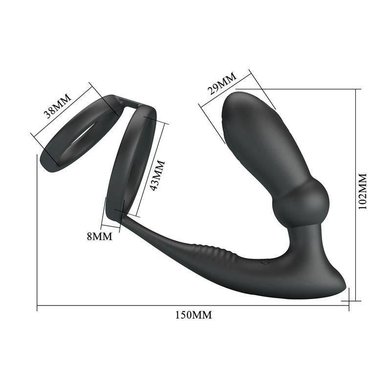 Emoni Vibrating Butt Plug and Cock Ring