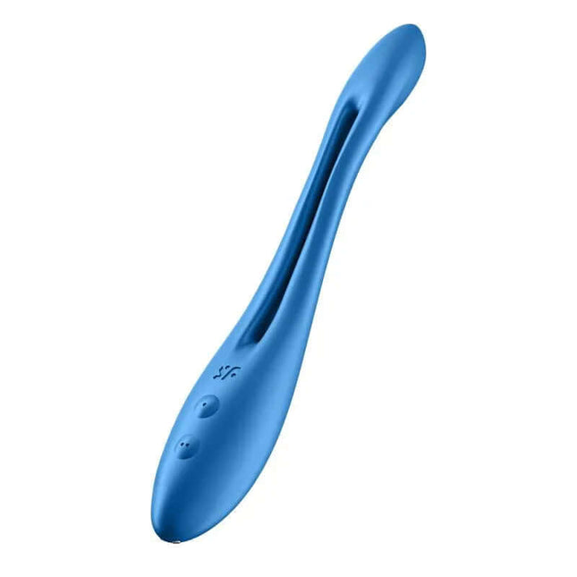Elastic Game Flexible Stimulator Dark Blue made from body-safe silicone, featuring a sleek design and multifunctional capabilities.