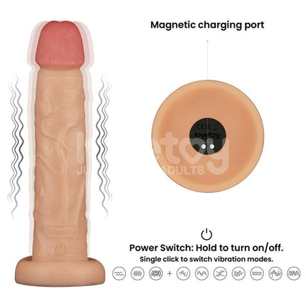 Power Basics Dildo with Vibration 10