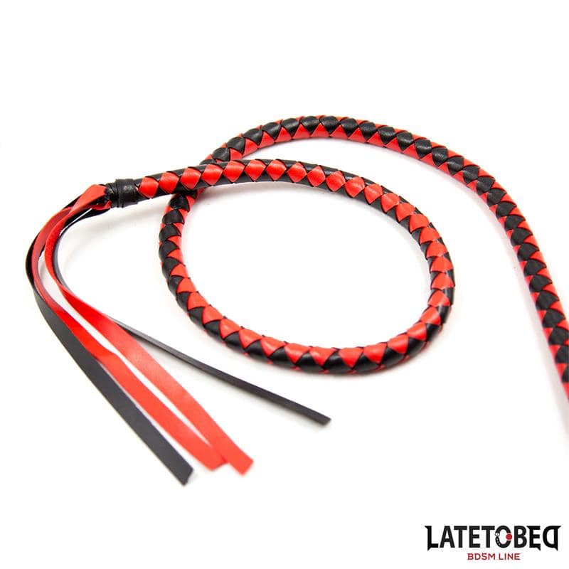 Long Whip Blacl and Red 210cm