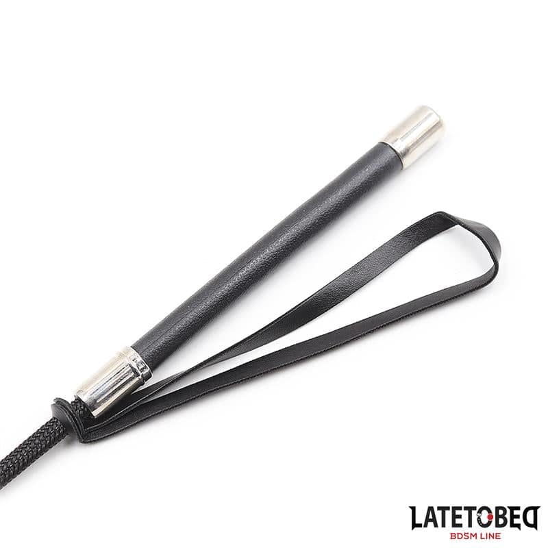 Whip with Heart Shape Black 60cm