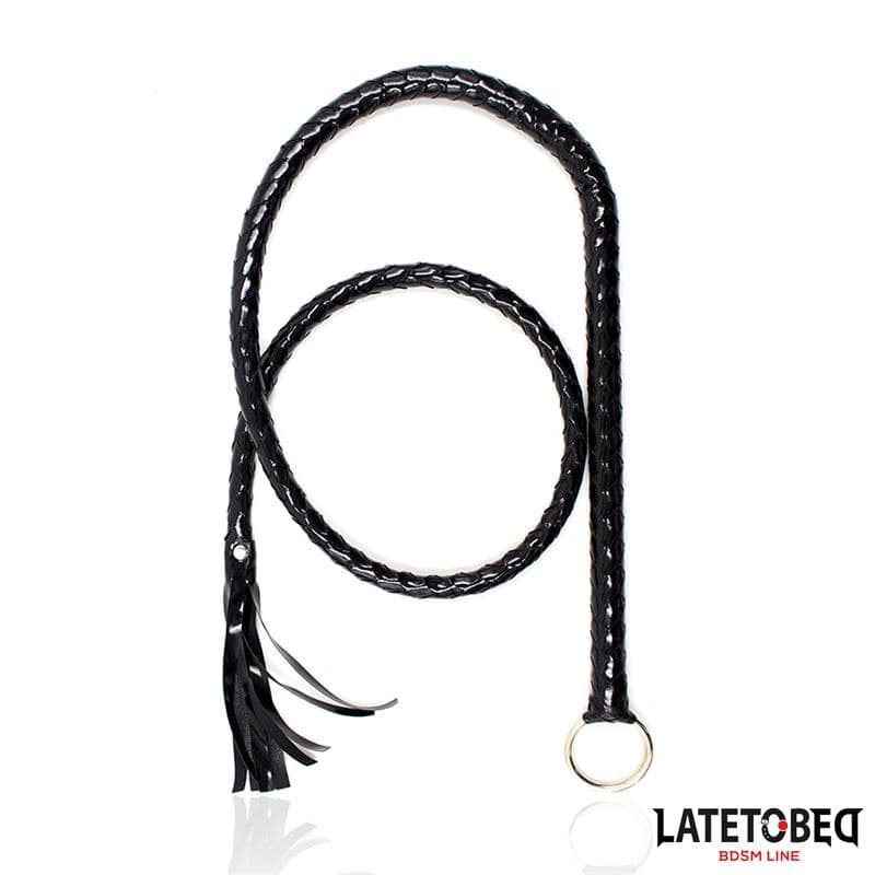 Shiny Black Long Whip 138cm