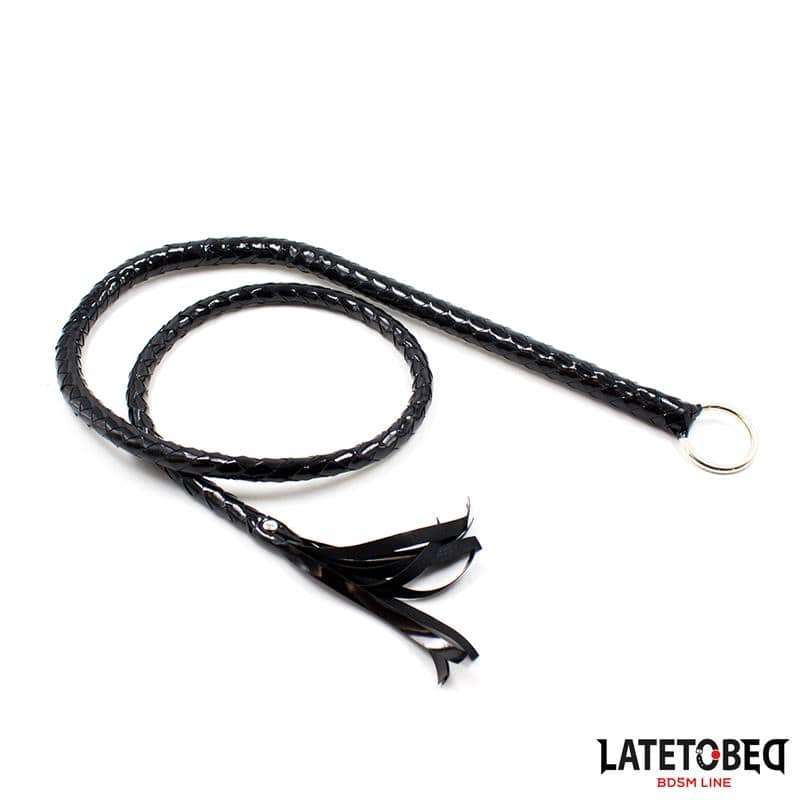 Shiny Black Long Whip 138cm