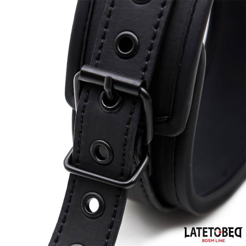 Set Collar and Leash Neoprene Black
