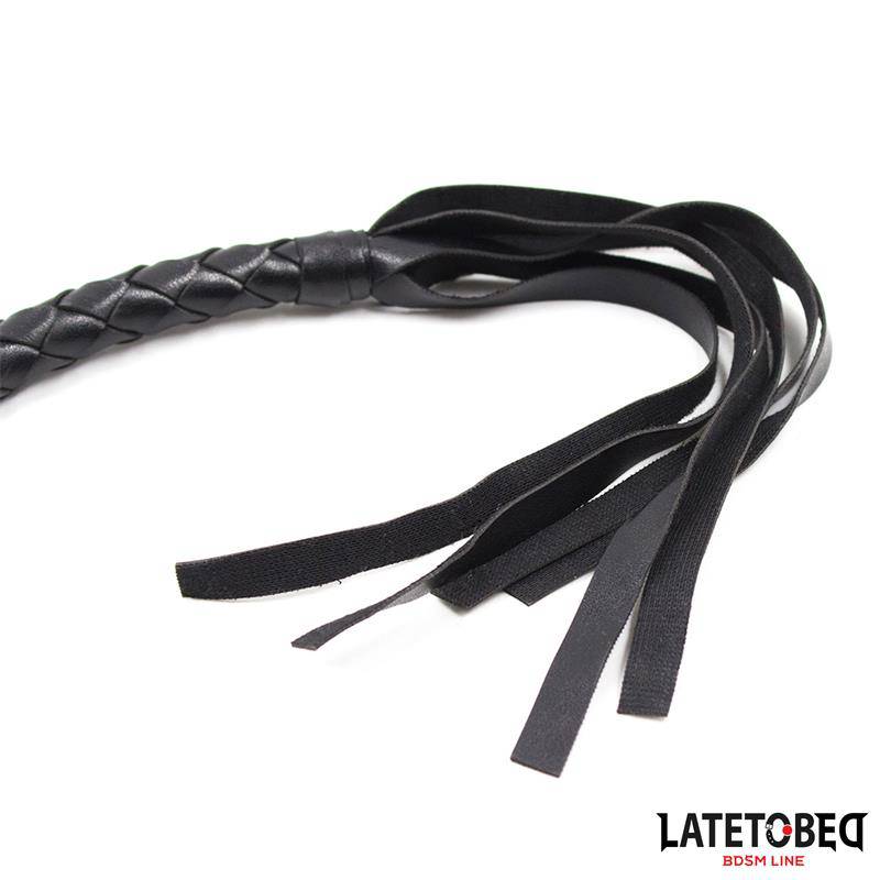 Braided Whip Black 116cm