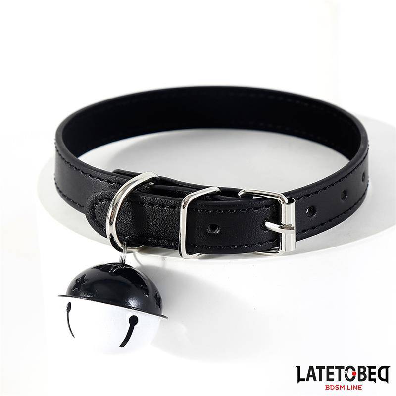 Collar with Bell Black Adjustable