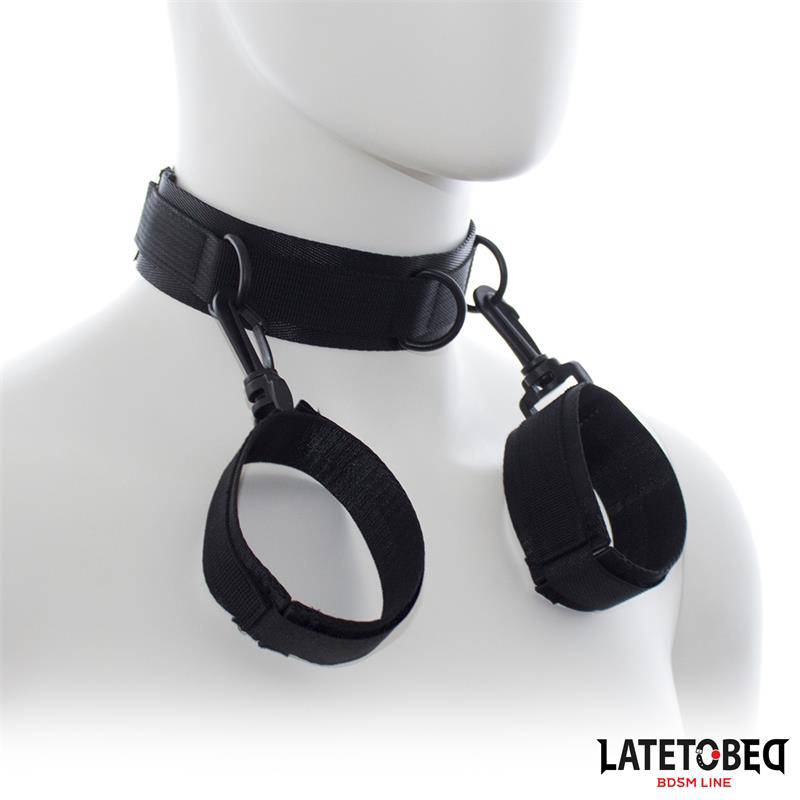Collar with Wrist Restraints Nylon