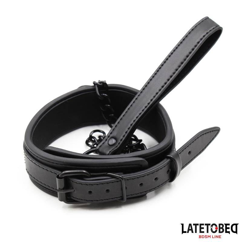 Neoprene Bondage Collar and Leash
