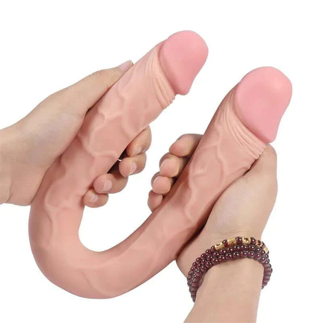 Dual-stimulation U Shaped Pennis Blake 46 cm sex toy, designed for versatile pleasure in vaginal and anal play.