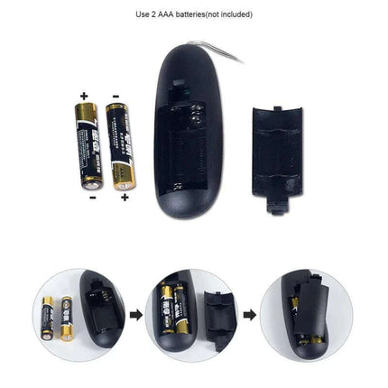 Remote control for Realistic Vibe Glenn 16.6 cm with AAA battery compartment.
