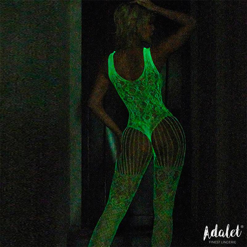 Beatrice Bodystocking Glow In Dark One Size