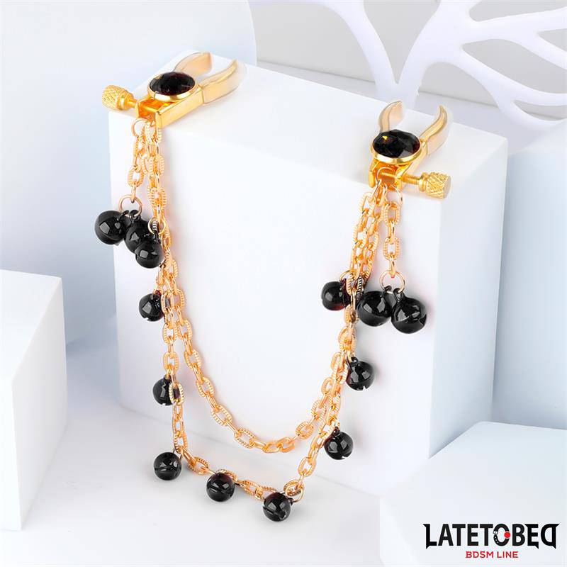 Nipple Clamps with Chain and Bells
