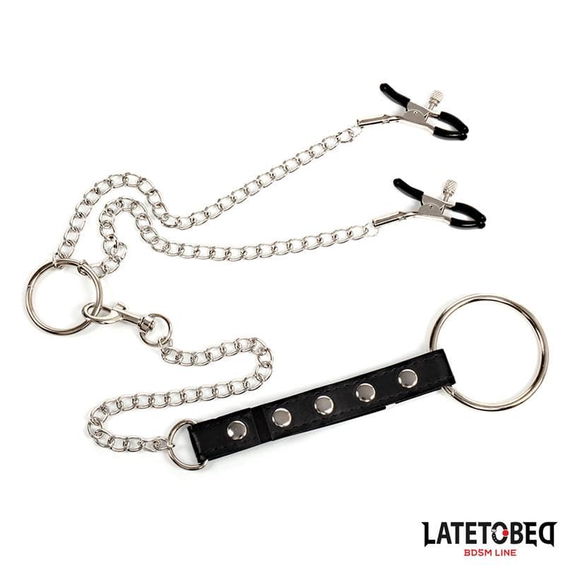 Nipple Clamps With Penis Ring