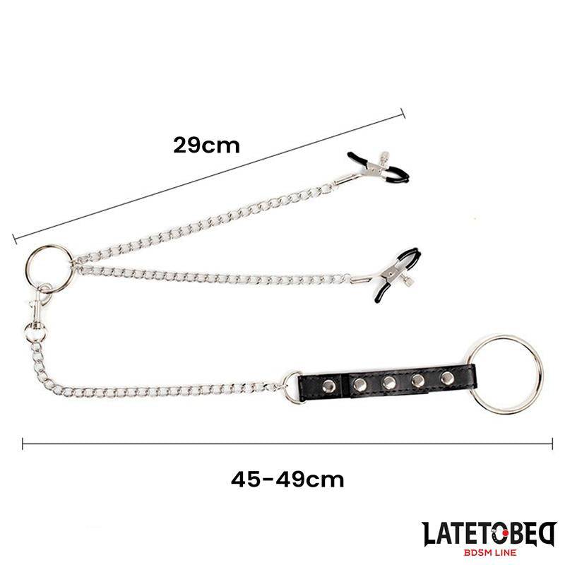 Nipple Clamps With Penis Ring