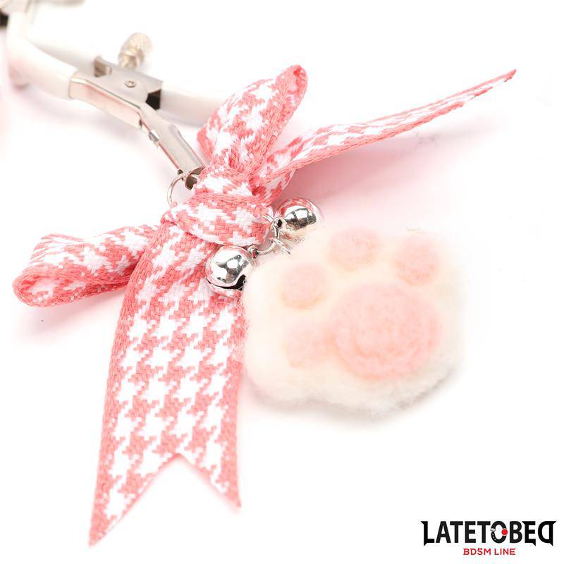 Nipple Clamps with Kitty Paw Pompon