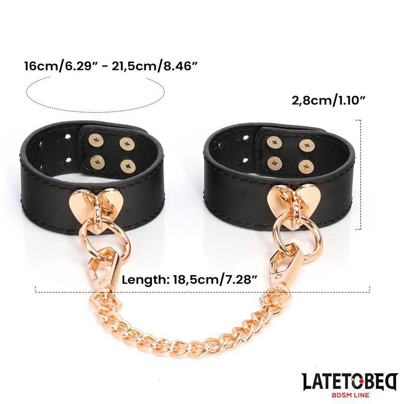 8 Piece Leather Bondage Kit with Storage Case