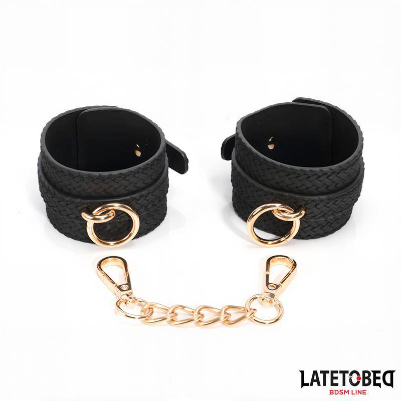 Weaving patterns ankle cuff Golden Chain