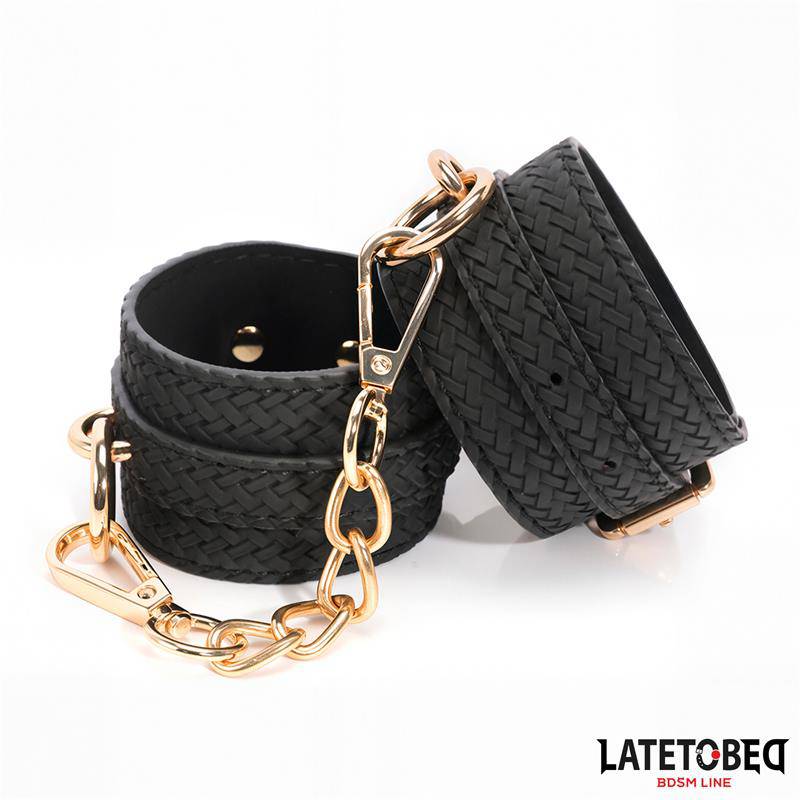 Weaving patterns ankle cuff Golden Chain