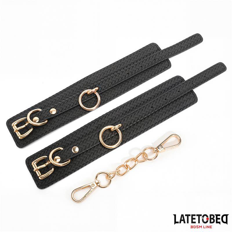 Weaving patterns ankle cuff Golden Chain