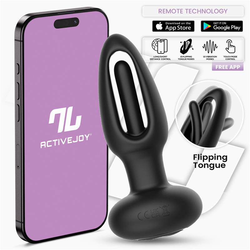 Zack Anal Plug with Flipping Tongue and Vibration with App
