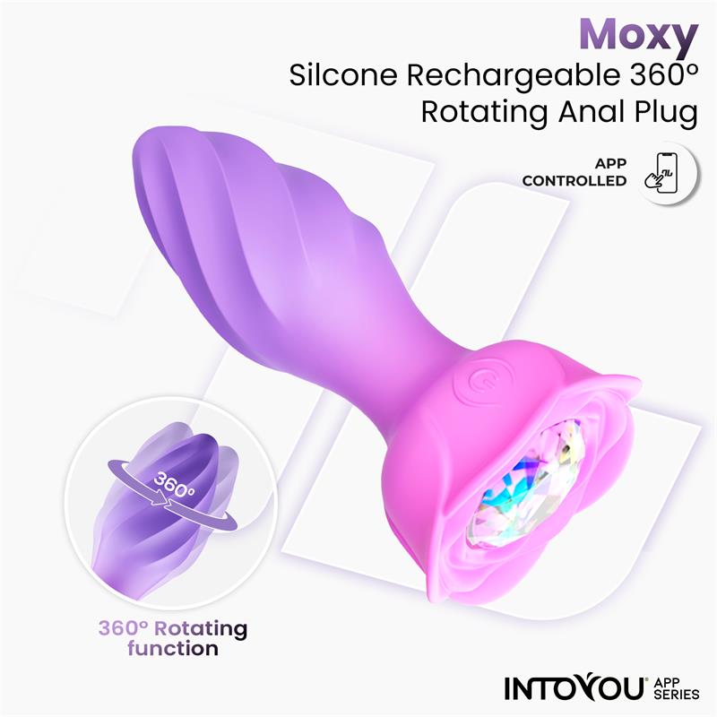 Moxy Butt Plug with Rotation 360º with App