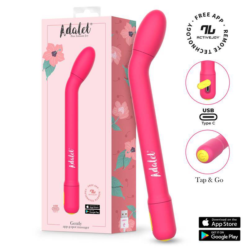 Gently G Point Vibrator with APP Pink