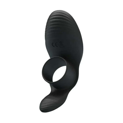 Vibrating Penis Ring USB Silicone with clitoral stimulator, body-safe silicone for enhanced pleasure and stronger erections.
