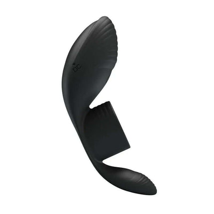 Vibrating Penis Ring USB Silicone in black, designed for enhanced pleasure and stronger erections.