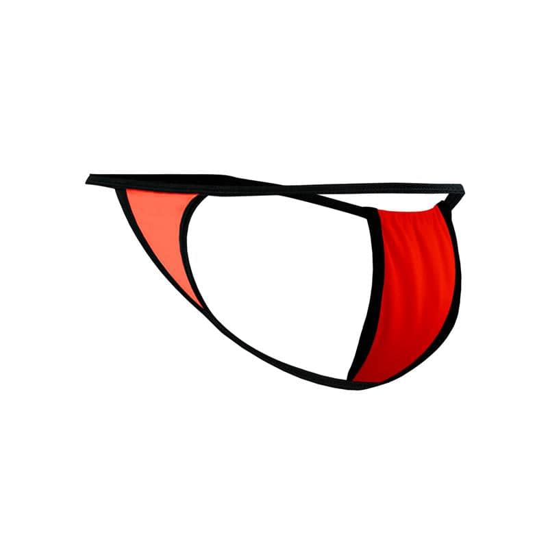 C4MSPX04 Fluo Pouch V String Tangerine