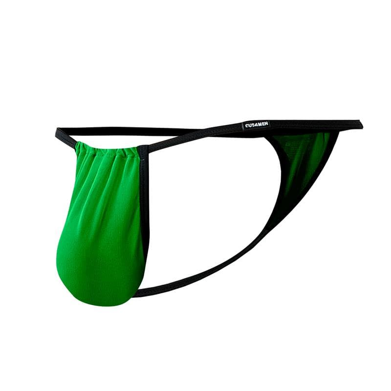C4MSPX04 Fluo Pouch V String Green