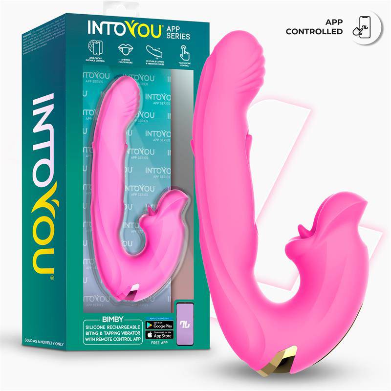 Bimby Biting and Double Tongue Tapping Vibrator with App