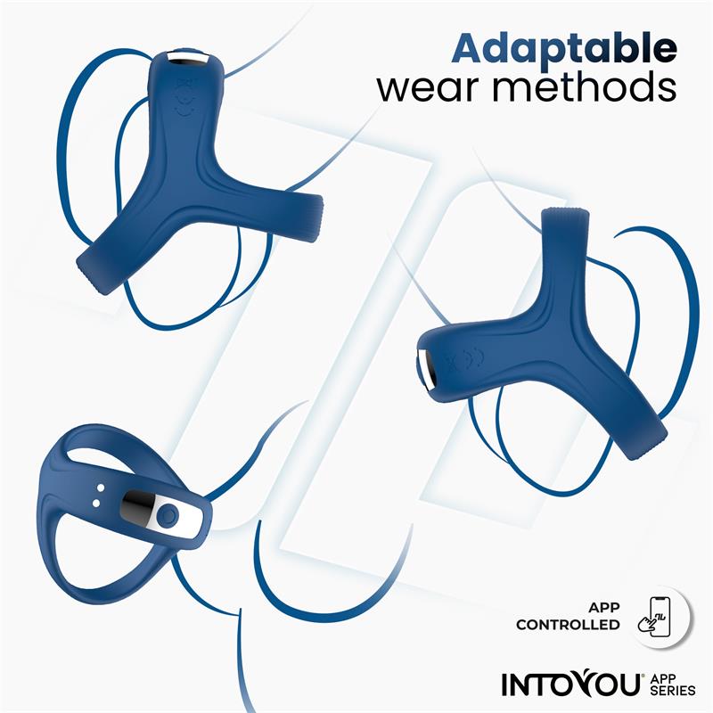 Rank Vibrating Ring with App Blue