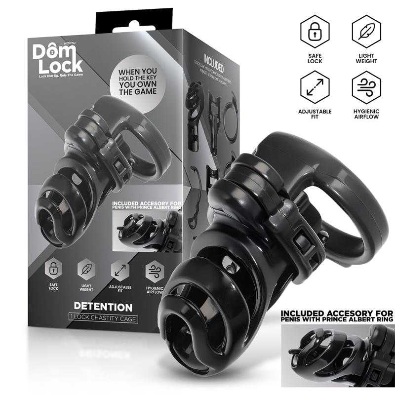 Detention Chastity Cage with Accessory for Prince Albert