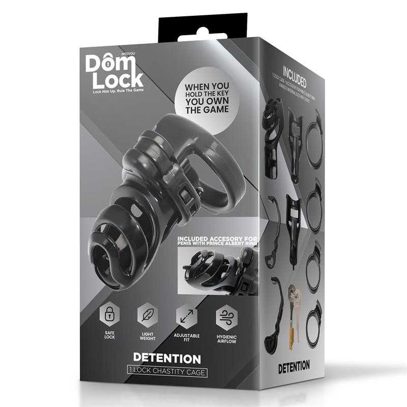 Detention Chastity Cage with Accessory for Prince Albert